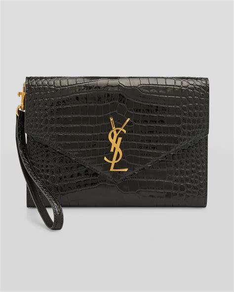 ysl envelope blanc vintage|ysl crocodile envelope bag.